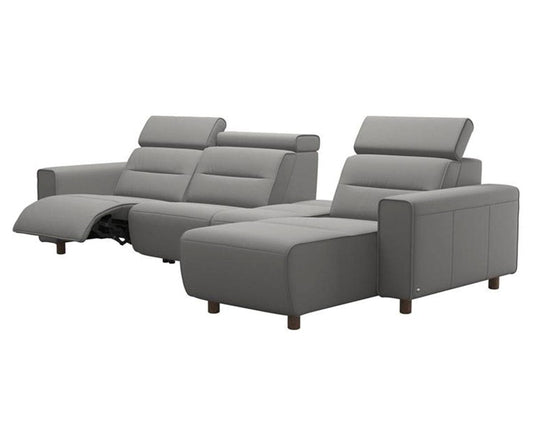 Canapé sectionnel inclinable électrique Stressless® Emily en cuir - Petit