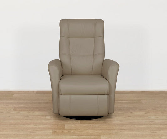 Fauteuil inclinable manuel en cuir Lathan