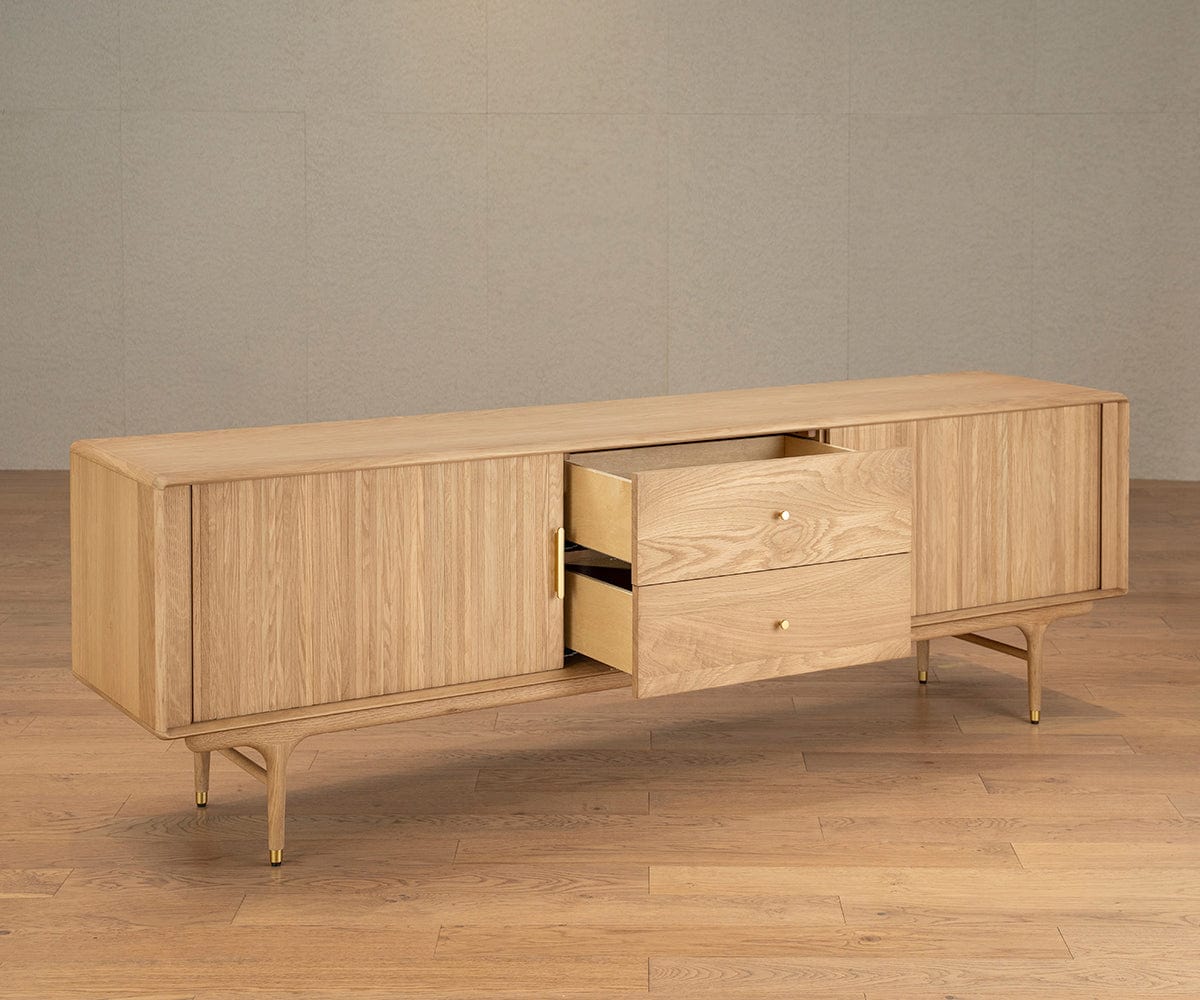 Meuble multimédia Hendrick 79 II - Chêne blanc