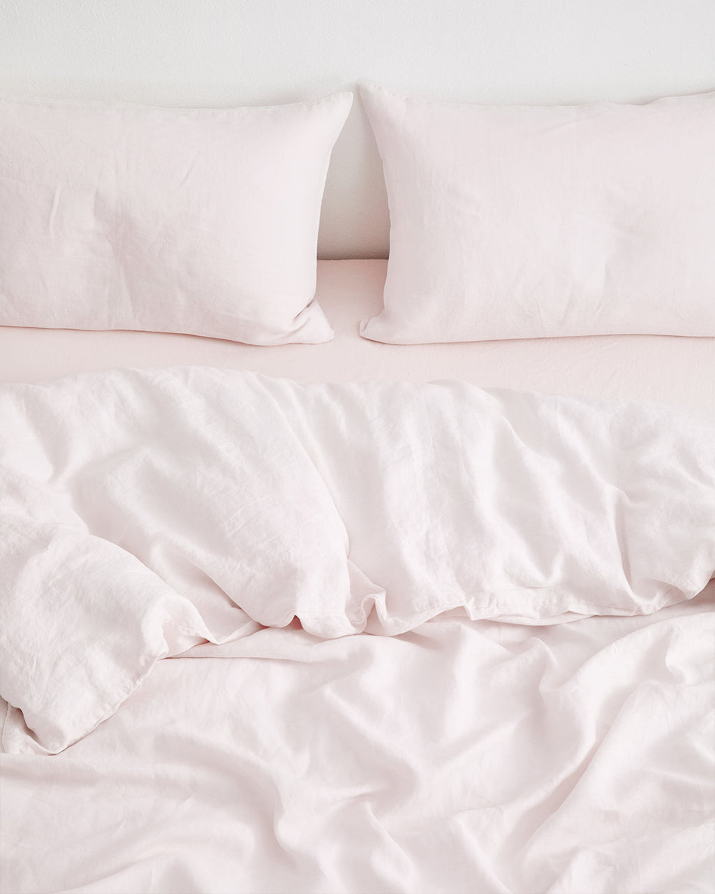 Parure de lit en lin 100 % français Rosewater