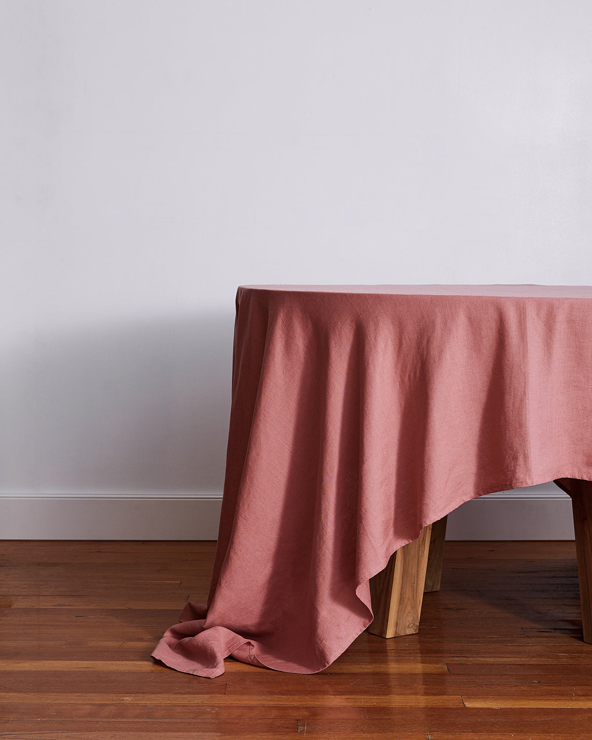 Nappe en lin 100 % français couleur argile rose