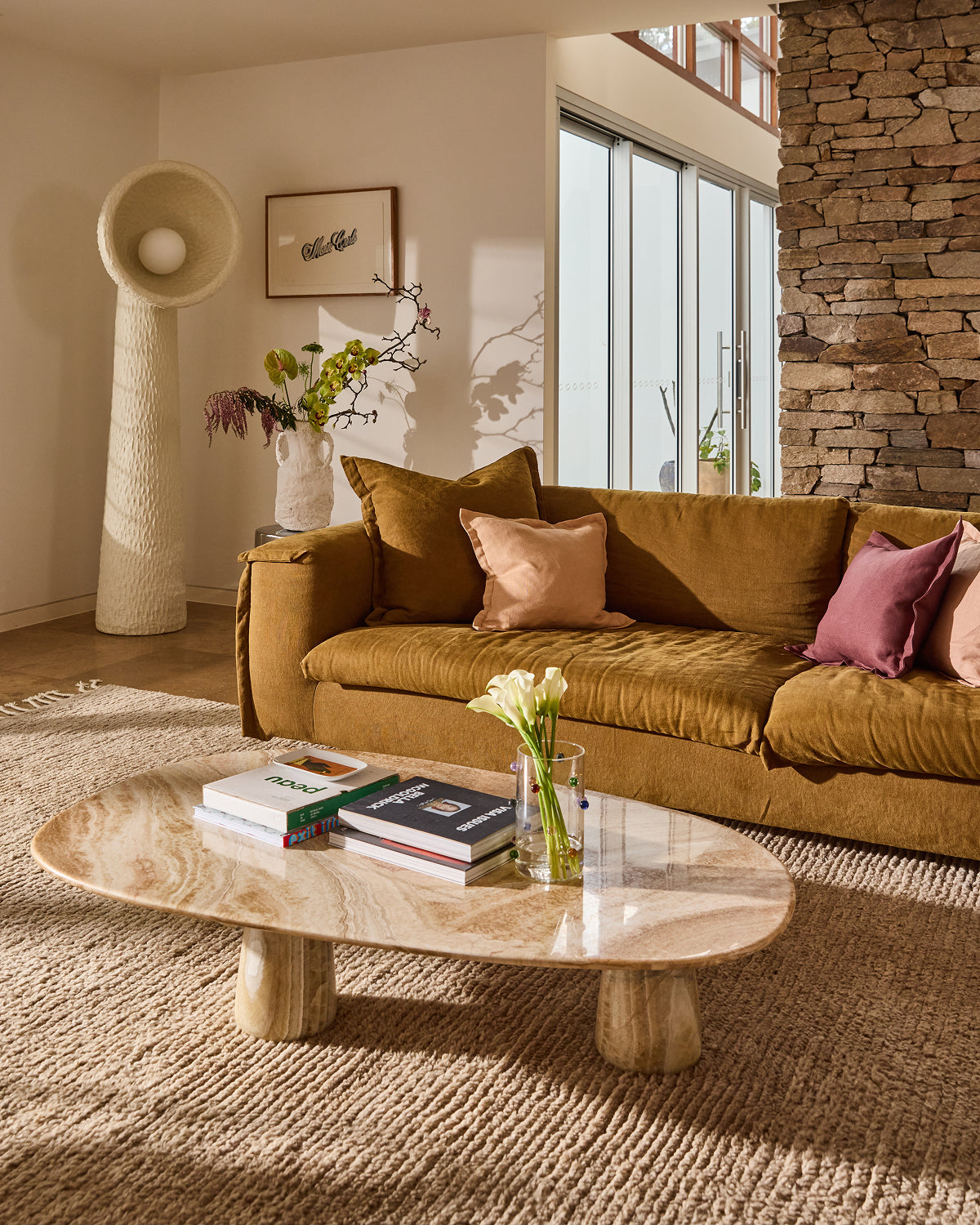 Housse de coussin Terracotta 100 % lin français