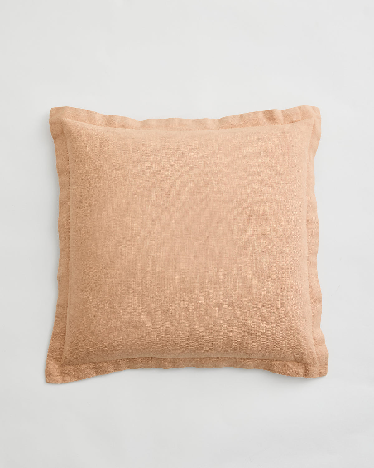 Housse de coussin Terracotta 100 % lin français