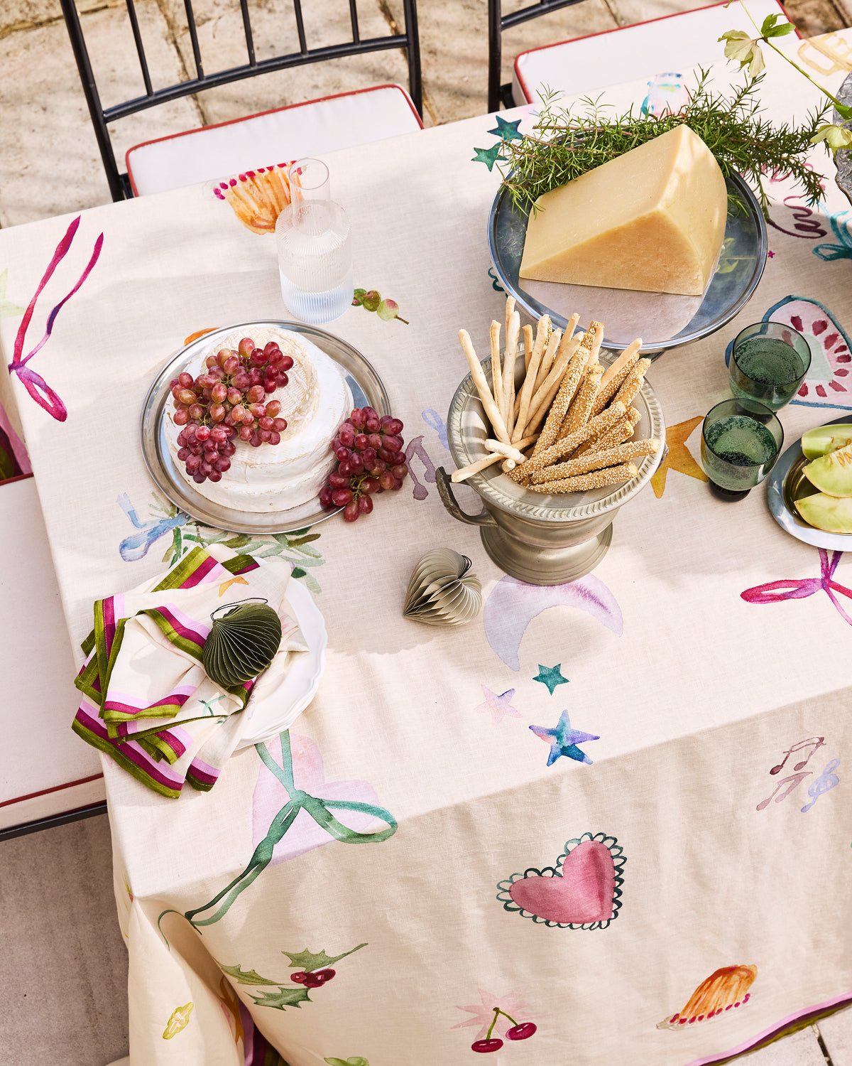 La Fête 100% French Flax Linen Tablecloth