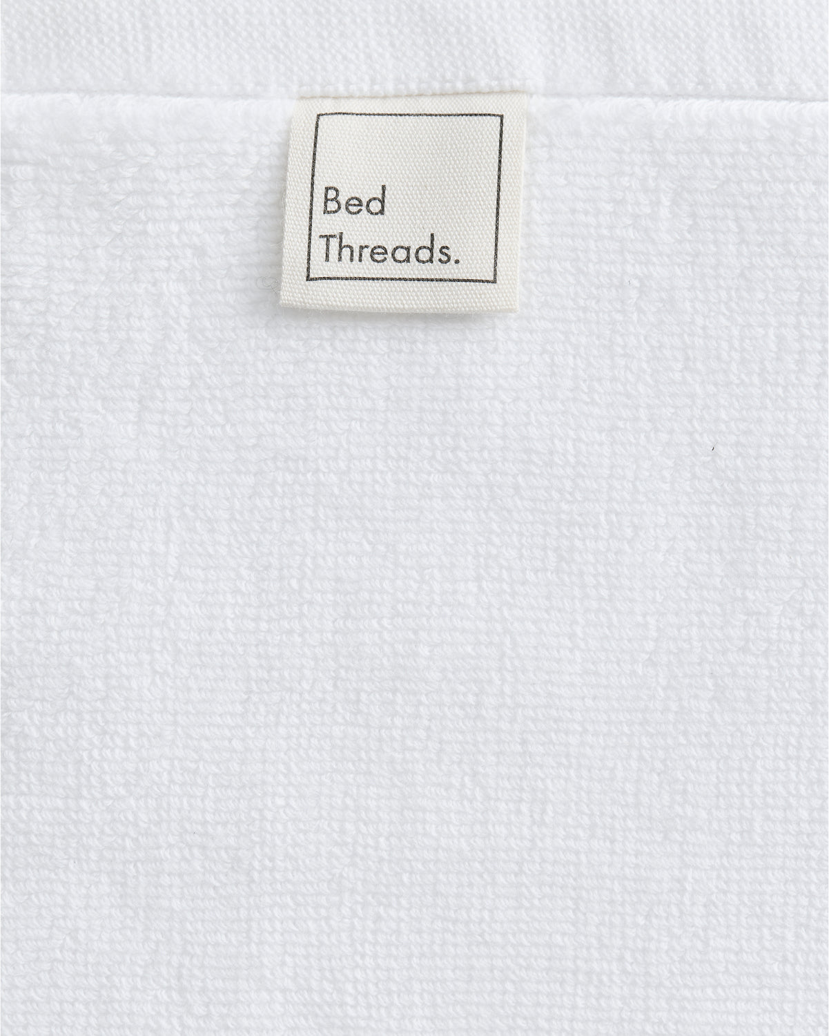 Tapis de bain en coton éponge blanc immaculé