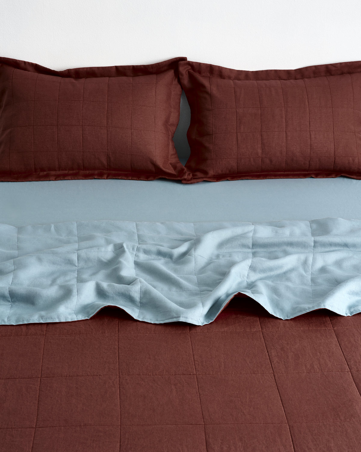 Cacao Quilted Pillowcases (Set of Two)