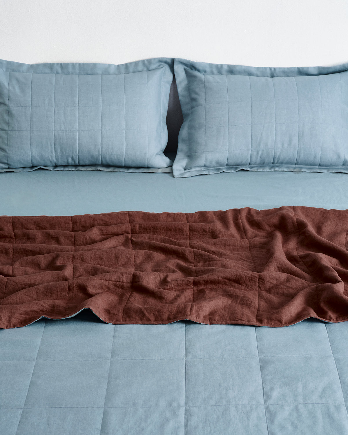 Lagoon Quilted Pillowcases (Set of Two)