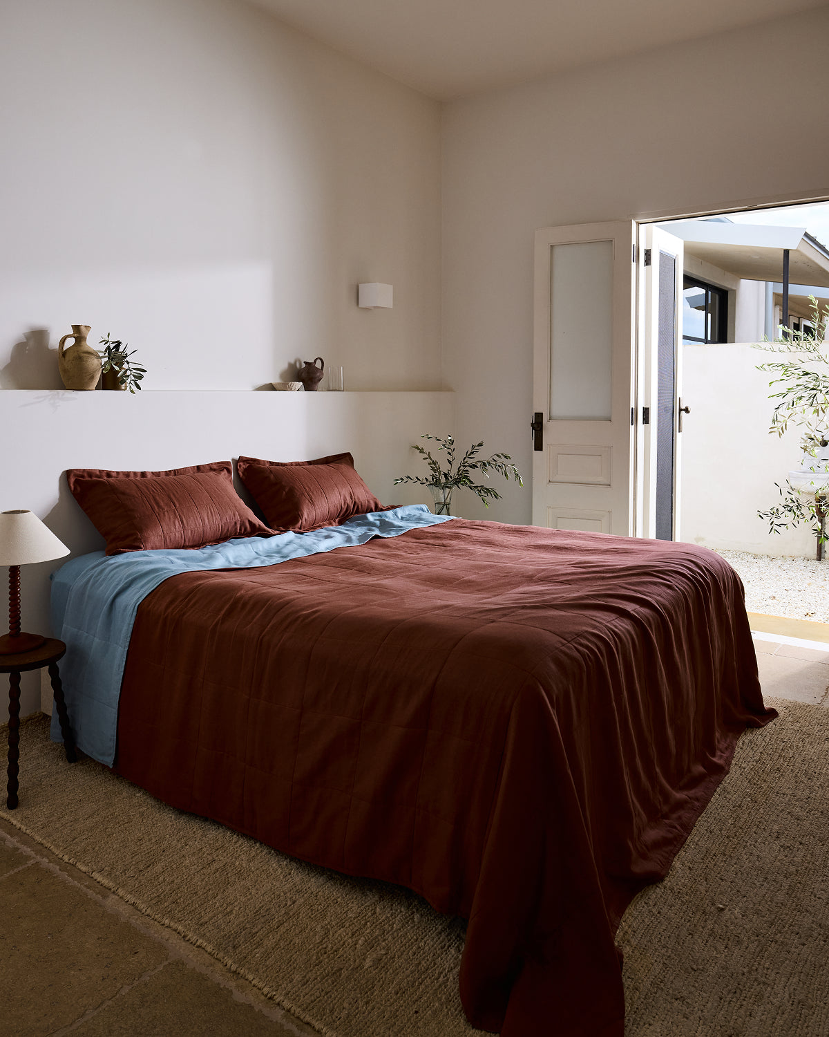 Cacao Quilted Pillowcases (Set of Two)