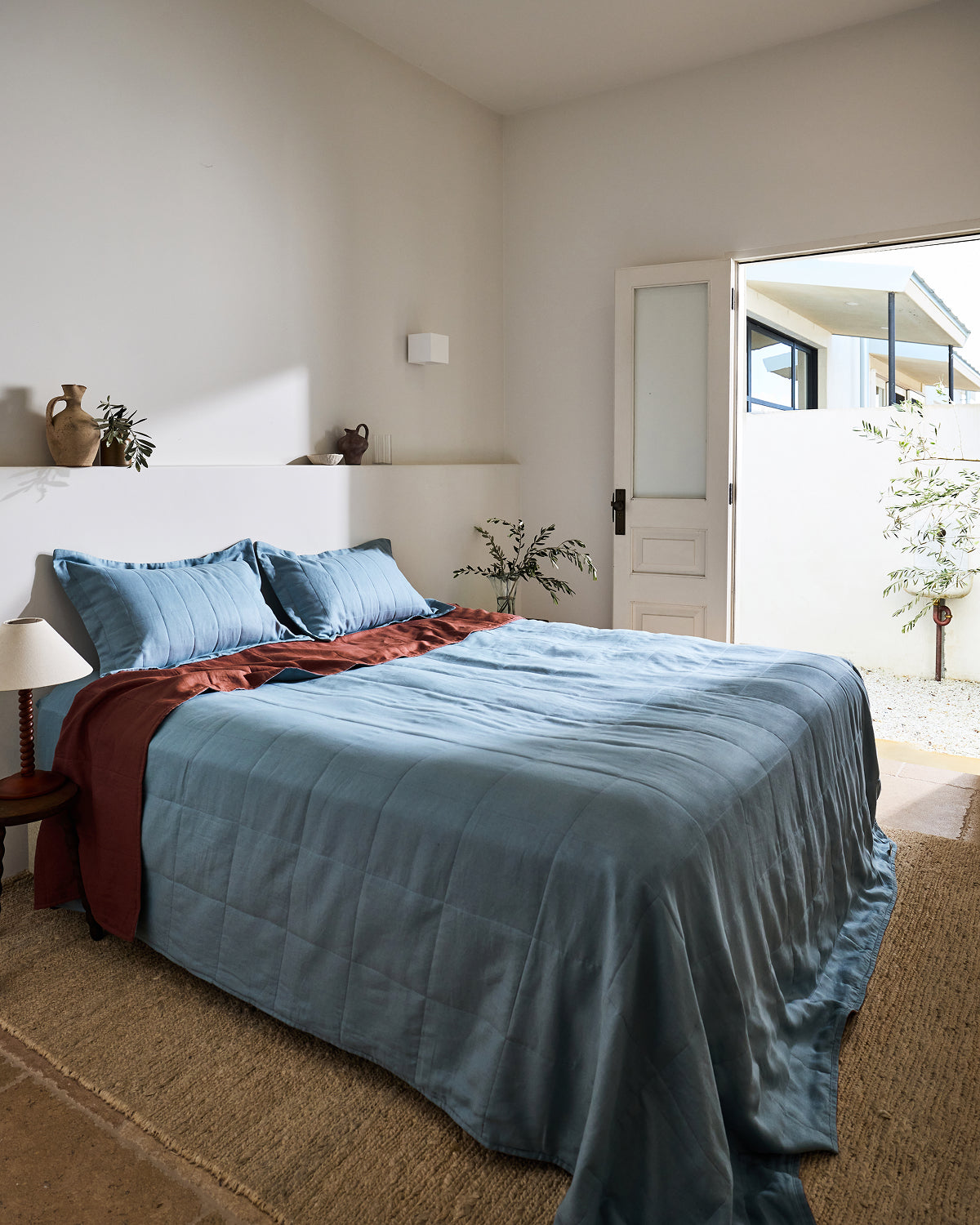 Lagoon Quilted Pillowcases (Set of Two)