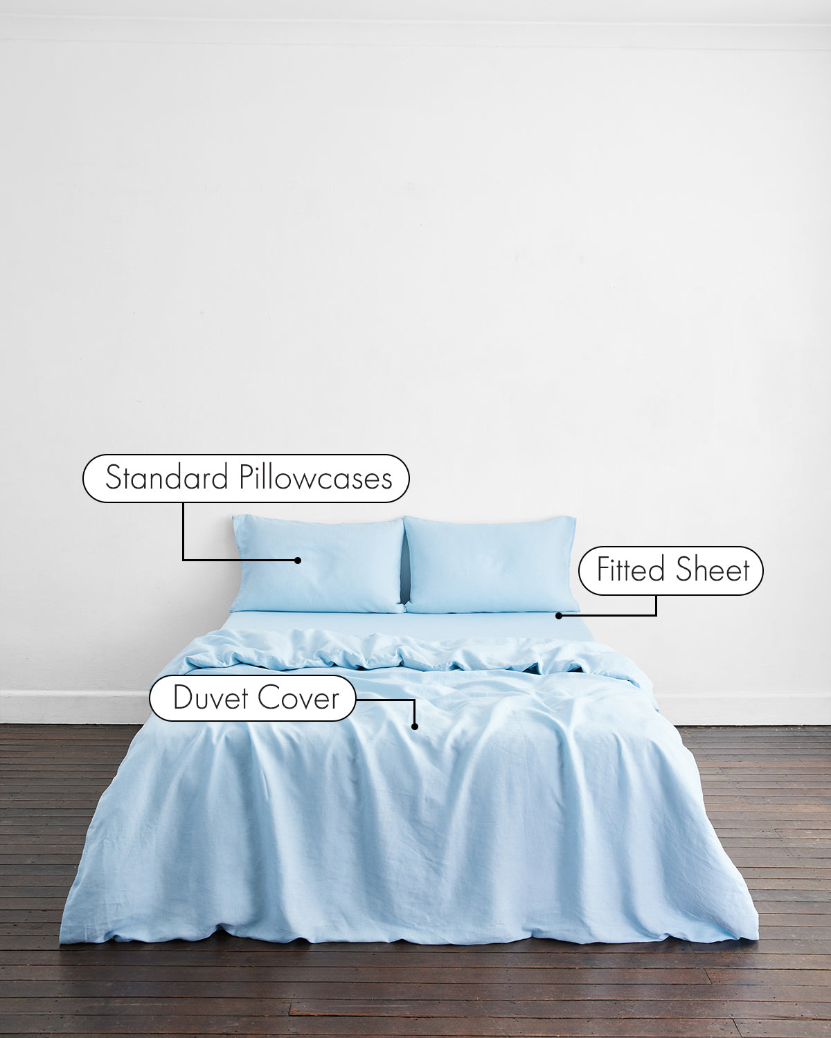 Ensemble de literie Coast 100 % lin français