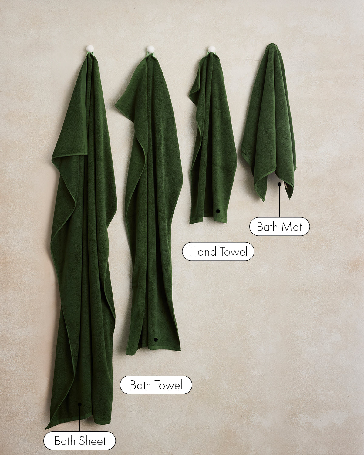 Serviette de bain en coton éponge mousse