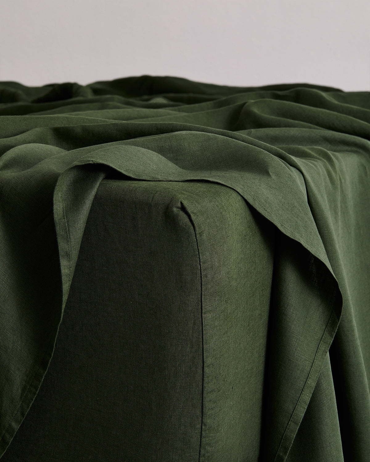 Drap-housse Olive 100 % lin français