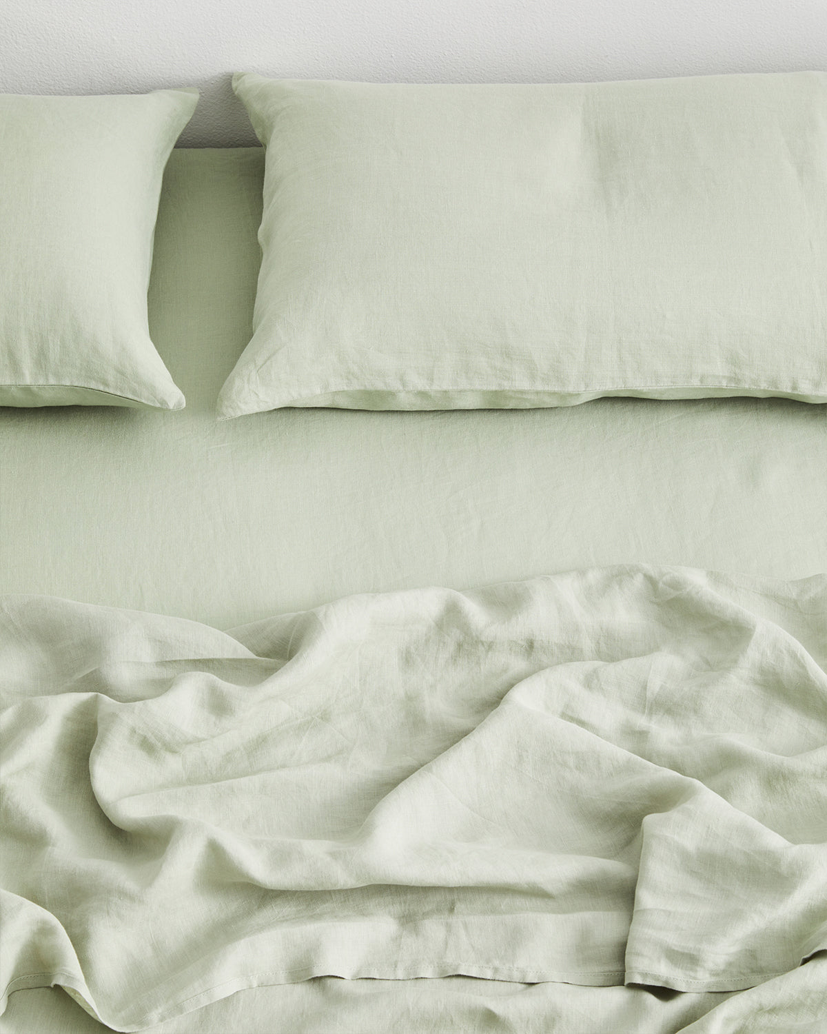 Drap-housse Sage 100 % lin français