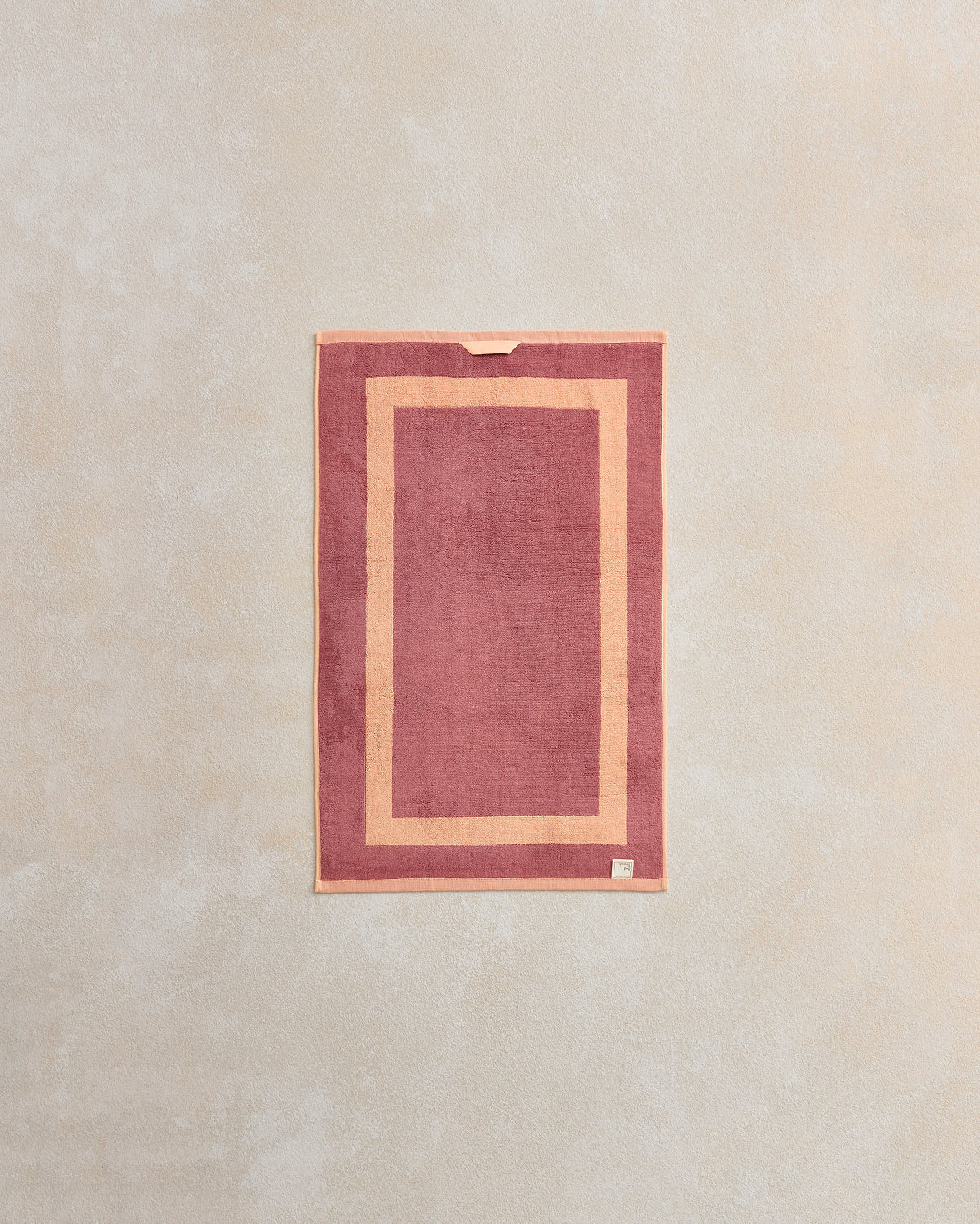 Serviette de toilette Heritage en terre cuite et argile rose