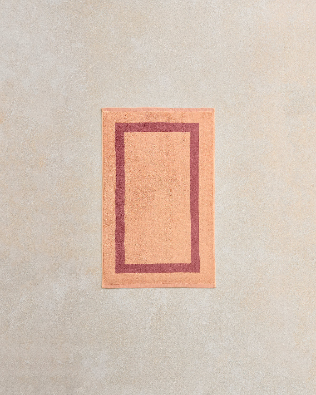 Serviette de toilette Heritage en terre cuite et argile rose