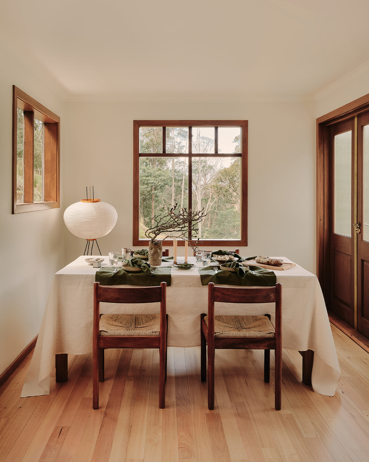 Nappe crème 100 % lin français