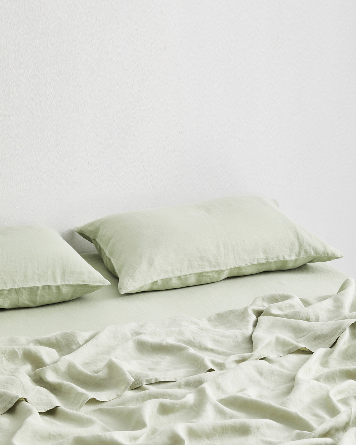 Drap-housse Sage 100 % lin français