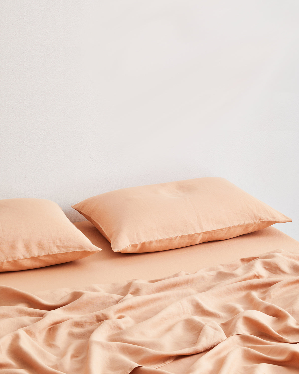 Drap-housse Terracotta 100 % lin français