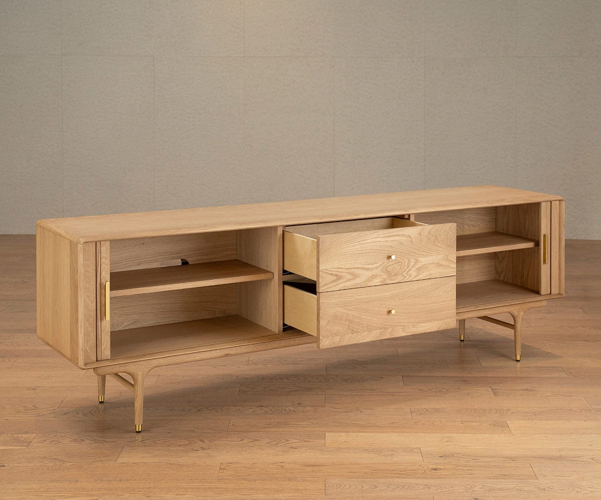 Meuble multimédia Hendrick 79 II - Chêne blanc