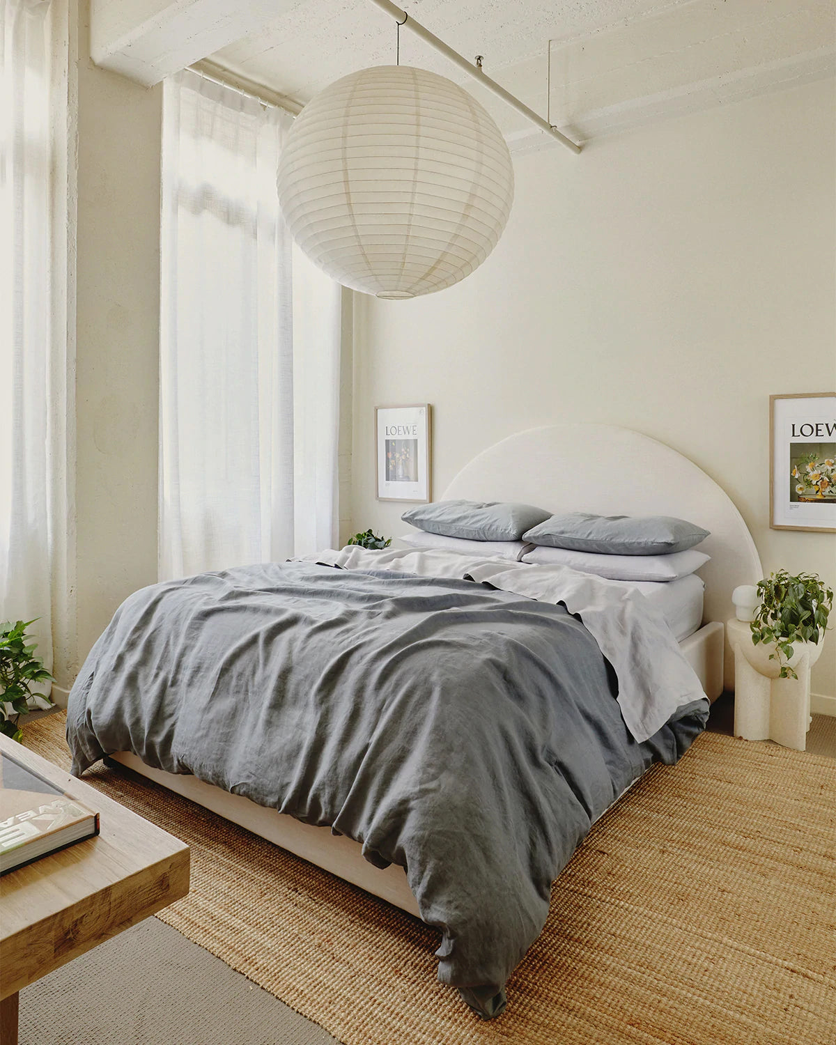 Drap plat Fog 100% lin français