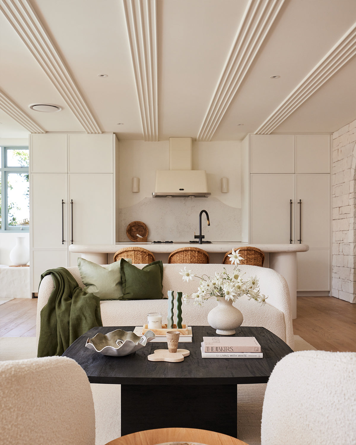 Housse de coussin Olive 100 % lin français