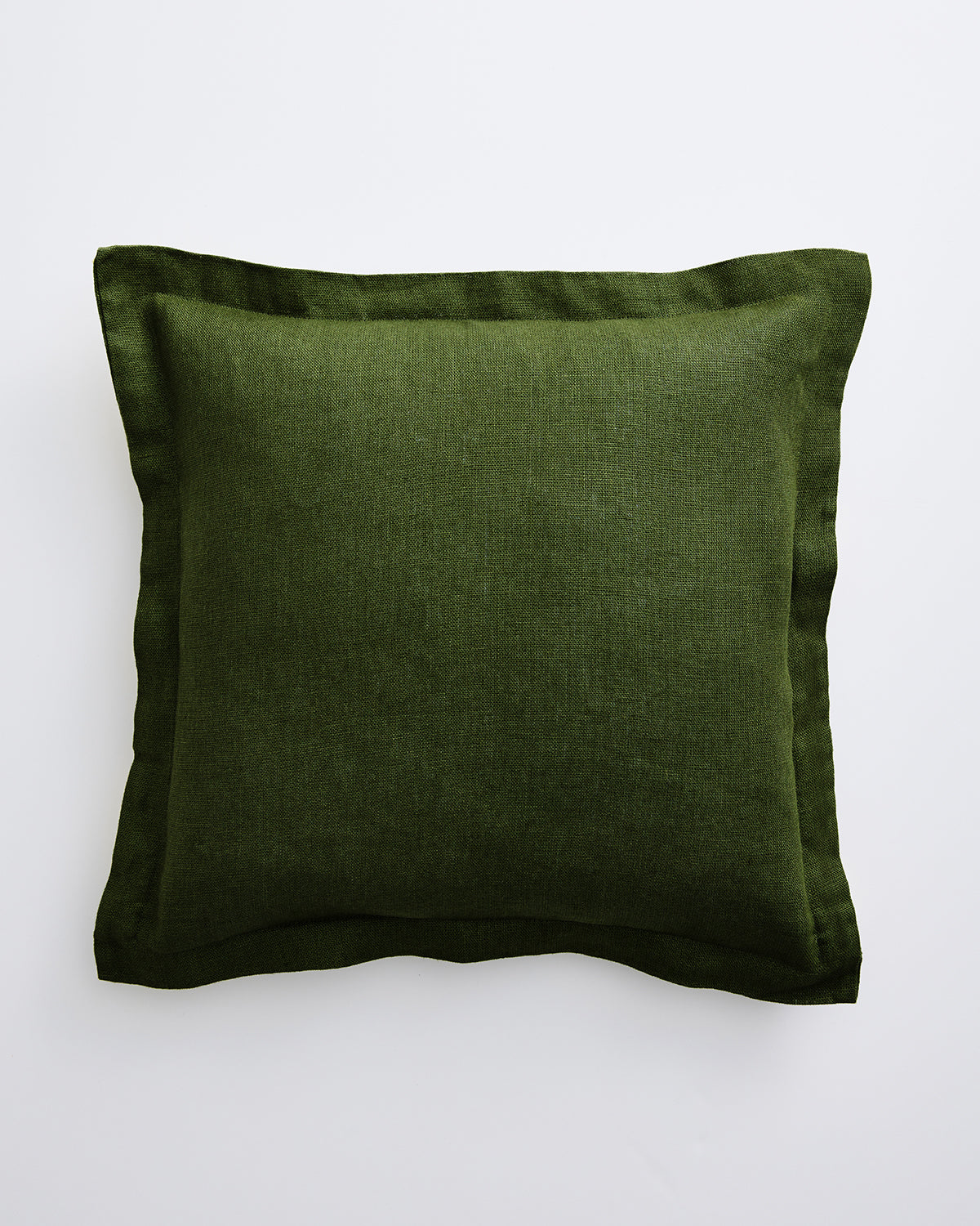 Housse de coussin Olive 100 % lin français
