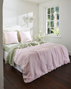 Parure de lit en lin 100 % français Rosewater