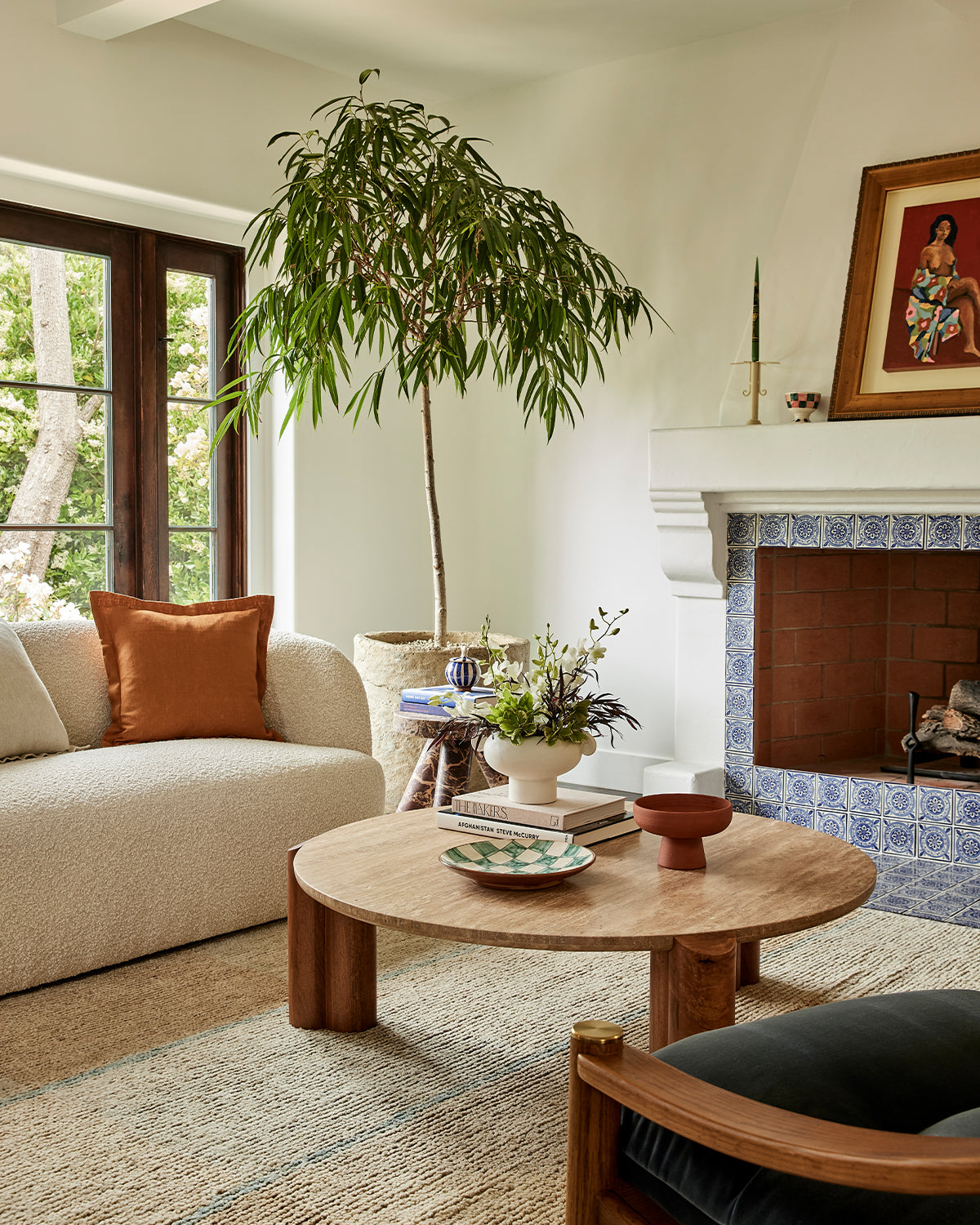 Housse de coussin 100 % lin français couleur rouille